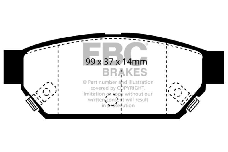 EBC 93-96 Eagle Summit 1.5 Greenstuff Rear Brake Pads