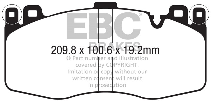 EBC 2015+ BMW X5M 4.4TT (F85) Bluestuff Front Brake Pads