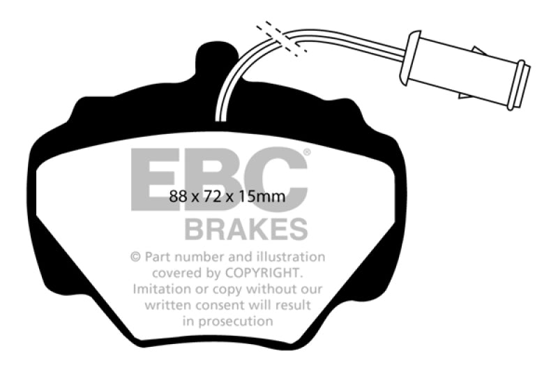 EBC 92-97 Land Rover Defender Greenstuff Rear Brake Pads