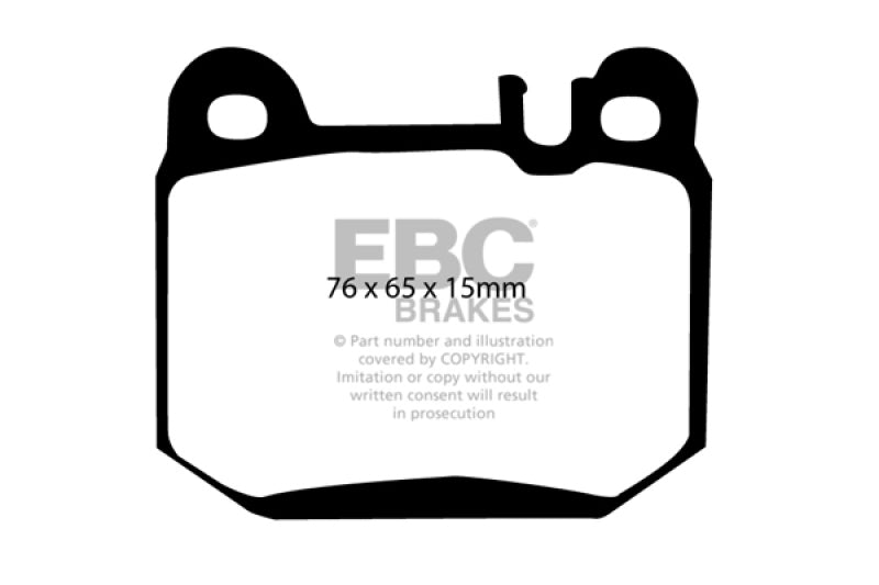 EBC 04-07 Maserati Quattroporte 4.2 Yellowstuff Rear Brake Pads