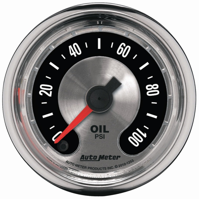 Autometer American Muscle 52mm Full Sweep Electric 0-100 PSI Oil Pressure Gauge