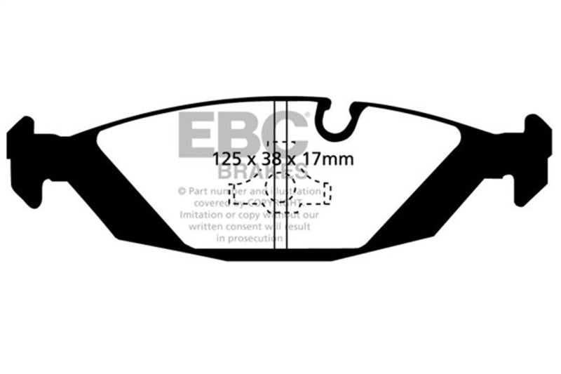 EBC 87-88 BMW M5 E28 Bluestuff Rear Brake Pads