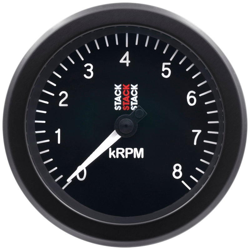 Autometer Stack Sport 88mm 0-8K RPM Tachometer - Black