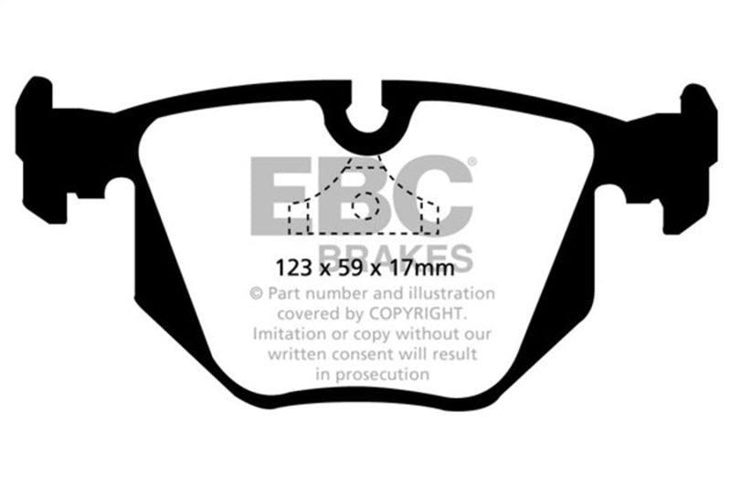 EBC 94-96 BMW 840 4.0 (E31) Greenstuff Rear Brake Pads