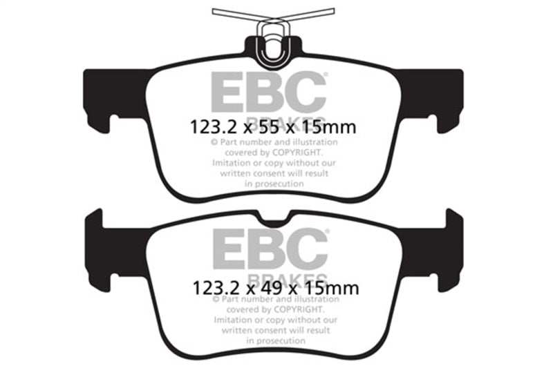 EBC 13+ Ford Fusion 1.6 Turbo Redstuff Rear Brake Pads