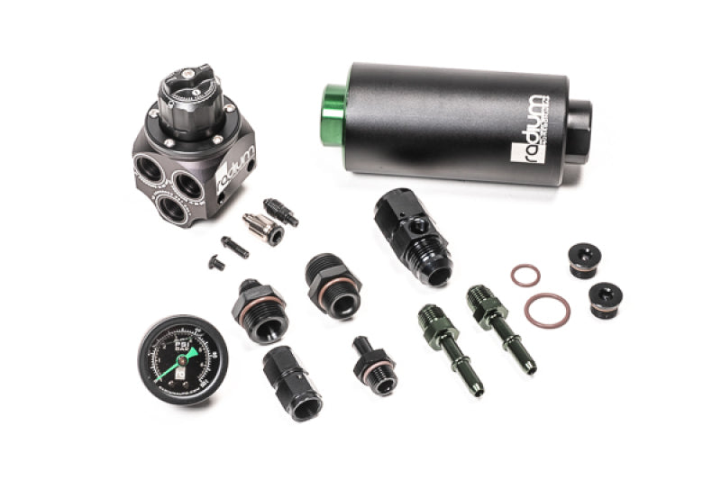 Radium Engineering 01-06 BMW E46 M3 Fuel Pressure Regulator & Fuel Filter Kit w/ Stainless Filter