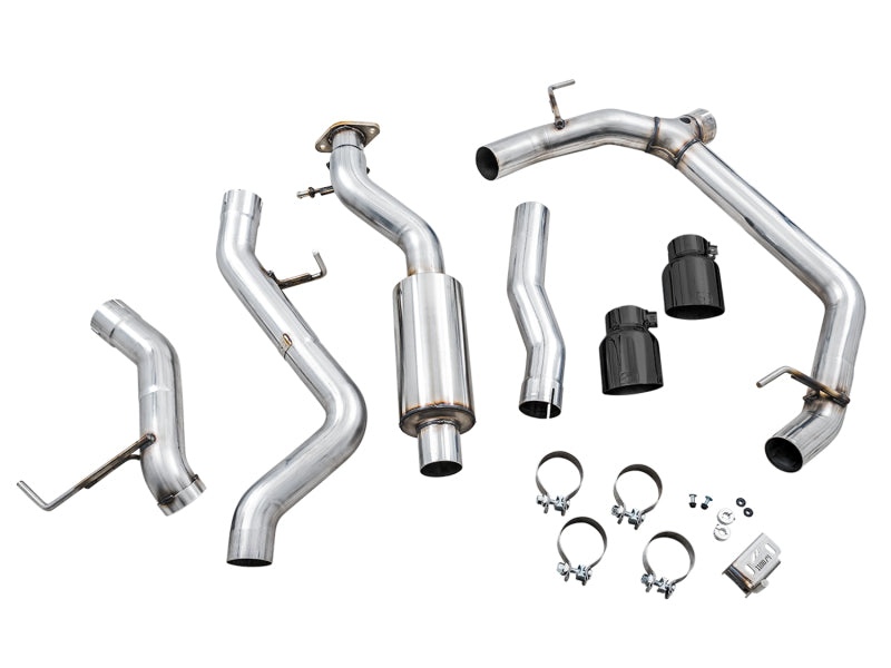 
                      
                        AWE Tuning 2021+ Ford Bronco 0FG Dual Rear Exit Exhaust w/Diamond Black Tips & Bash Guard
                      
                    