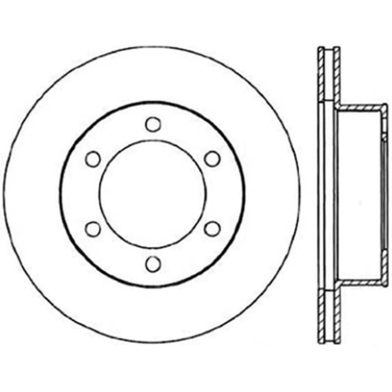 StopTech Power Slot 95-04 Toyota Tacoma / 11/95-02 4Runner Front Right Cryo Slotted Rotor