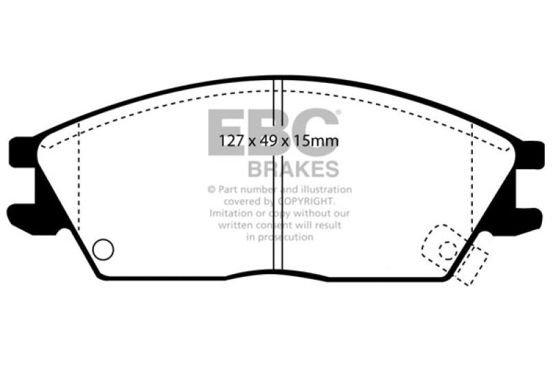 
                      
                        EBC 95-99 Hyundai Accent Greenstuff Front Brake Pads
                      
                    