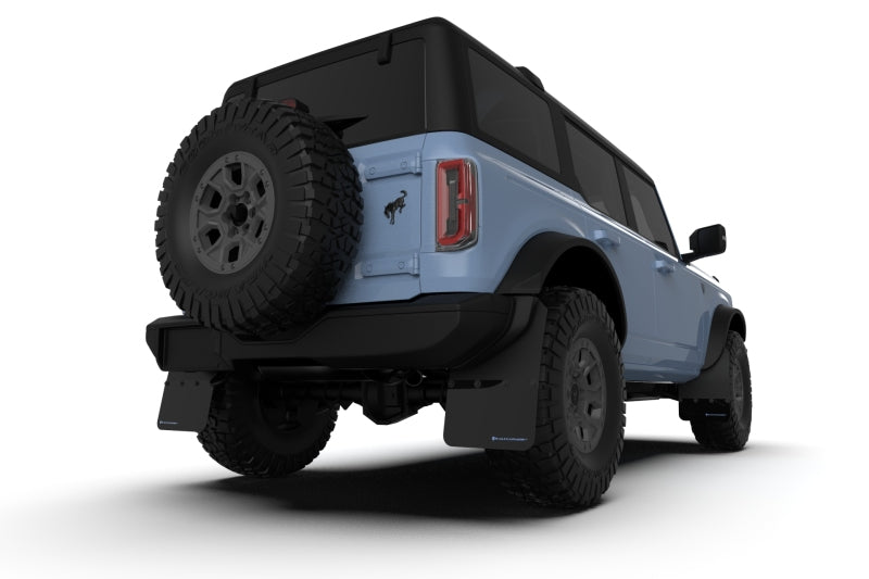 
                      
                        Rally Armor 21-24 Ford Bronco (Steel Bmpr + RB - NO Rptr/Sprt) Blk Mud Flap w/Area Blue Logo
                      
                    