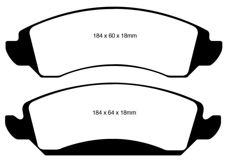 
                      
                        EBC 09-14 Cadillac Escalade 6.0 Hybrid Ultimax2 Front Brake Pads
                      
                    