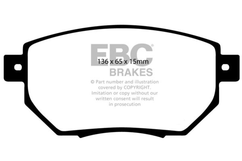 EBC 03-05 Infiniti FX35 3.5 Yellowstuff Front Brake Pads