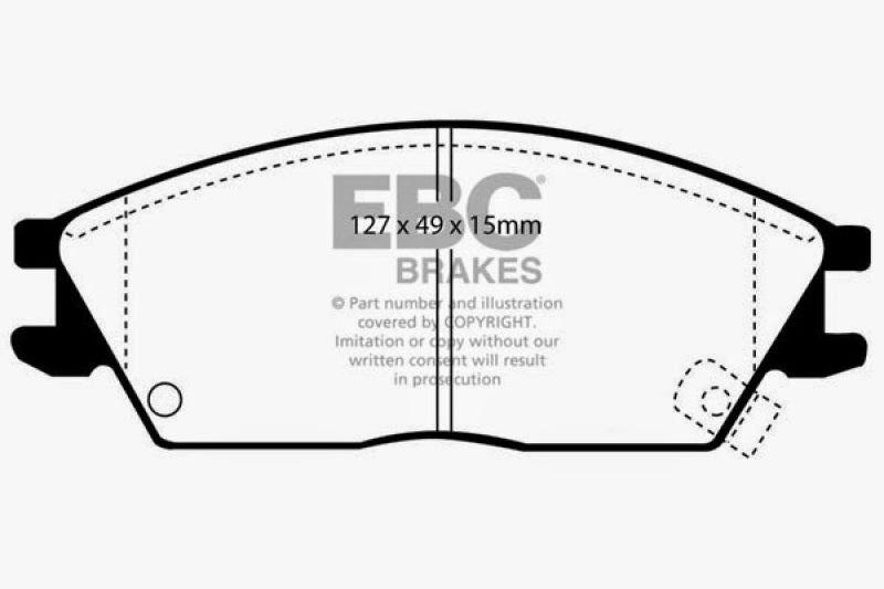 
                      
                        EBC 95-99 Hyundai Accent Greenstuff Front Brake Pads
                      
                    