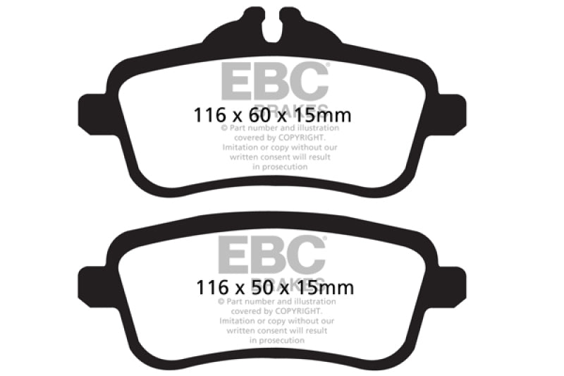 
                      
                        EBC 13-16 Mercedes-Benz GL63 AMG 5.5 Twin Turbo Bluestuff Rear Brake Pads
                      
                    