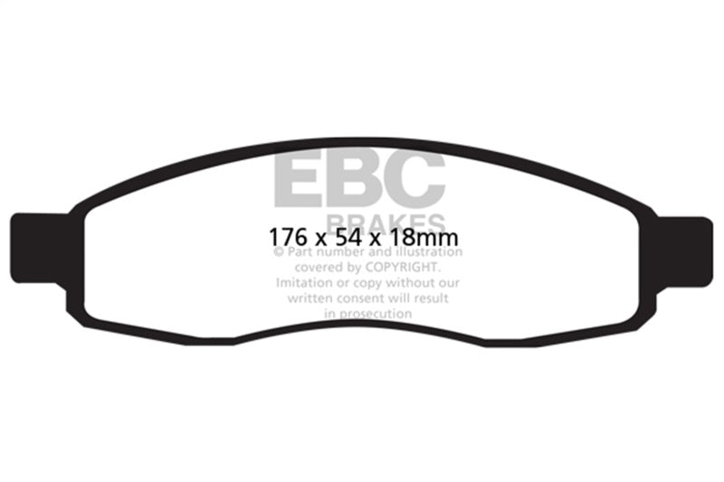 EBC 04-05 Infiniti QX56 5.6 Yellowstuff Front Brake Pads