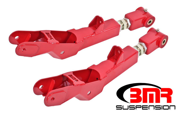 BMR 10-15 Camaro Untere Querlenker hinten am Auto einstellbar (Polyurethan) – Rot