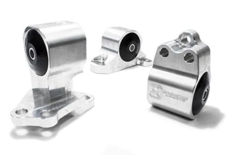 Innovative 92-95 Civic B/D Series Silver Aluminum Mounts 95A Bushings (Auto to Manual Hydro 3 Bolt)