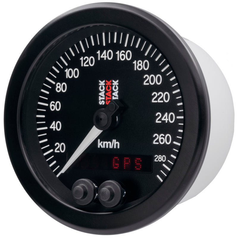 Autometer Stack Instruments 88mm 0-290 KM/H GPS Speedometer - Black