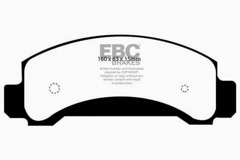 EBC 94-97 Ford Aerostar 3.0 Greenstuff Front Brake Pads