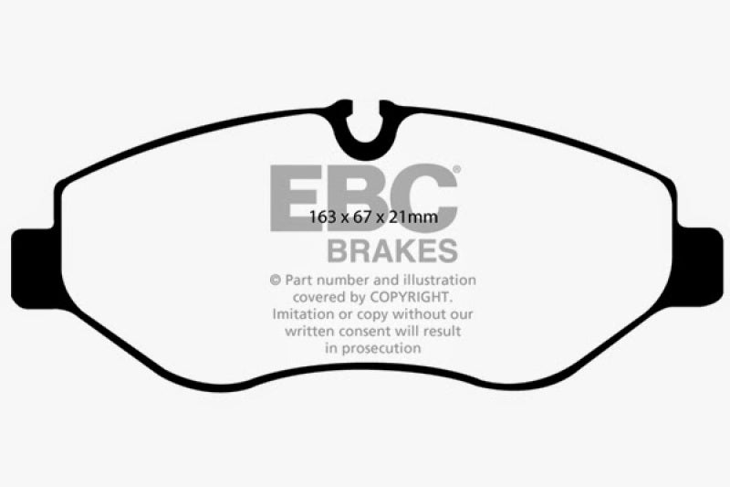 EBC 07+ Dodge Sprinter 2500 Greenstuff Front Brake Pads