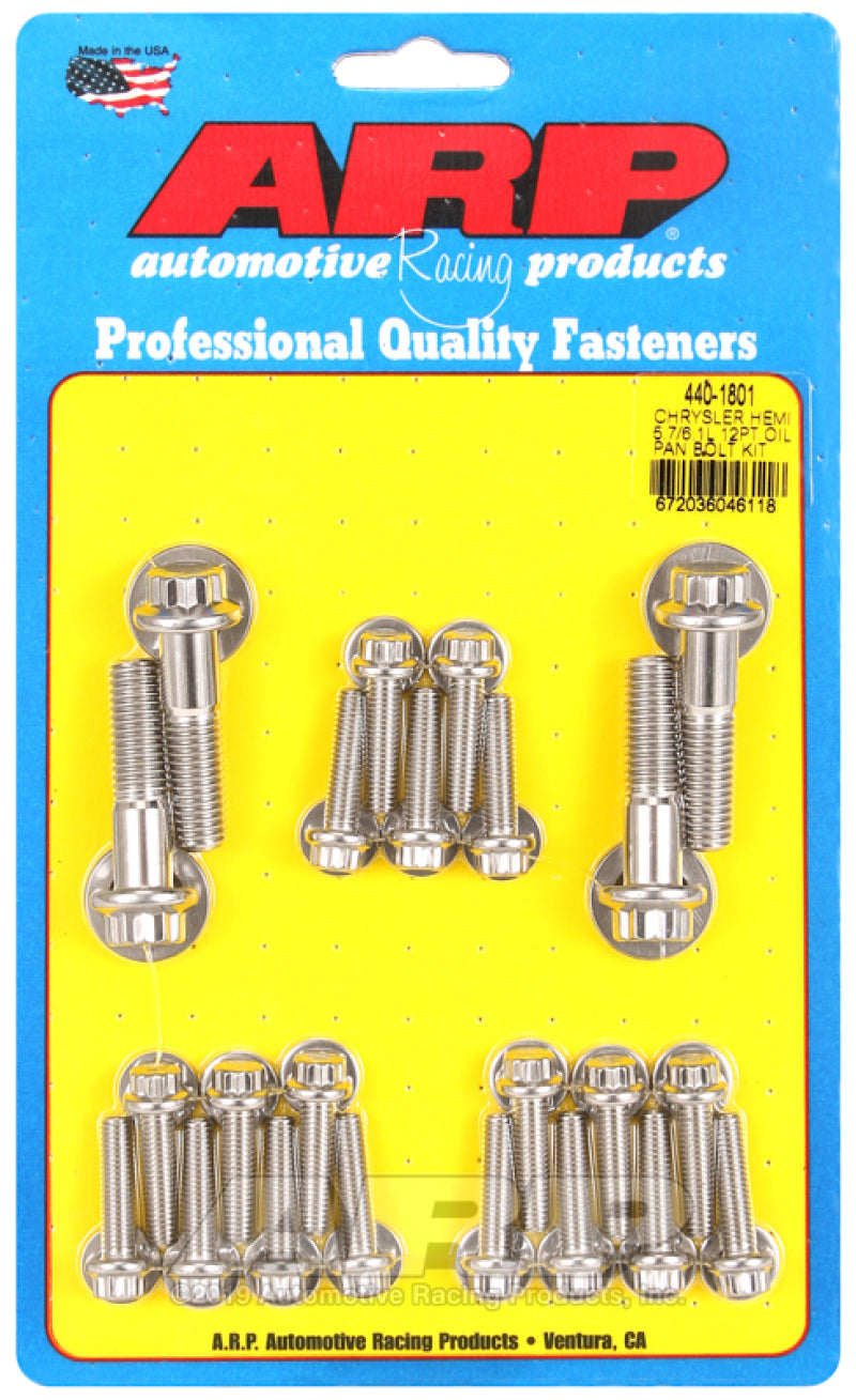 ARP Chrysler Hemi 5.7/6.1L SS 12pt Oil Pan Bolt Kit