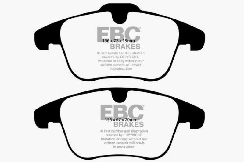 EBC 07-12 Land Rover LR2 3.2 Greenstuff Front Brake Pads