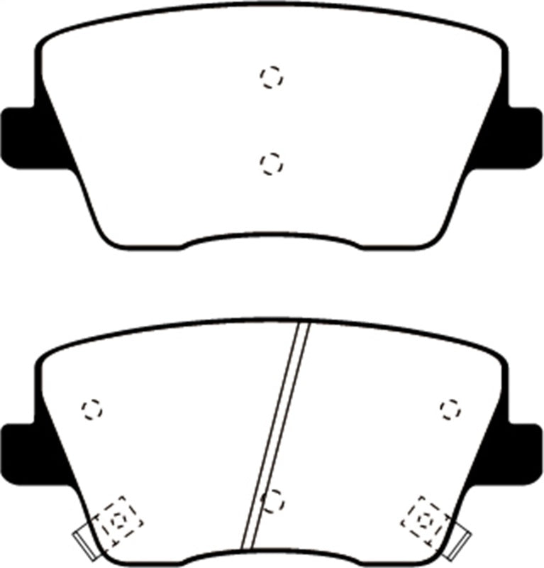 EBC 2019+ Hyundai Veloster (2nd Gen) Bluestuff Rear Brake Pads