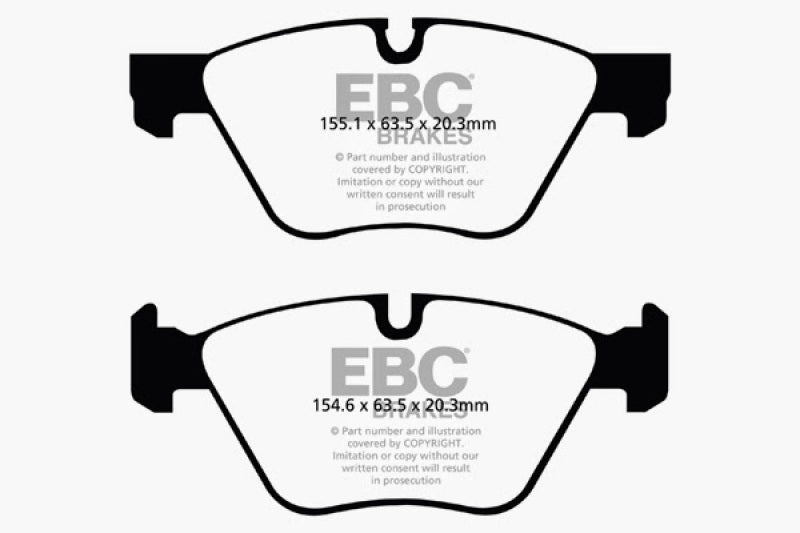 EBC 11+ BMW 528 2.0 Turbo (F10) Redstuff Front Brake Pads