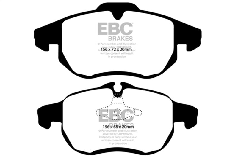 EBC 03 Saab 9-3 2.0 Turbo (Arc) Redstuff Front Brake Pads