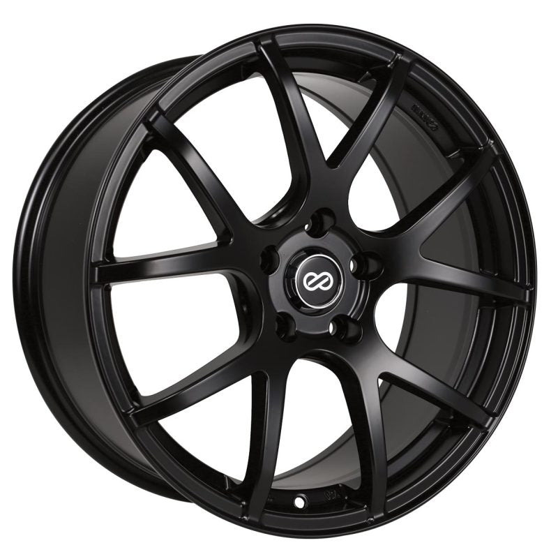 Enkei M52 16x7 38mm Offset 5x100 Bolt Pattern 72.6mm Bore Dia Matte Black Wheel