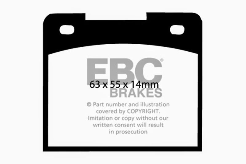 EBC 66-68 Volvo 140 1.8 Greenstuff Rear Brake Pads