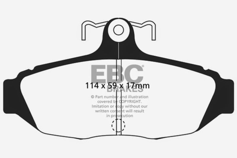 EBC 87-93 Ford Mustang 5.0 Yellowstuff Rear Brake Pads