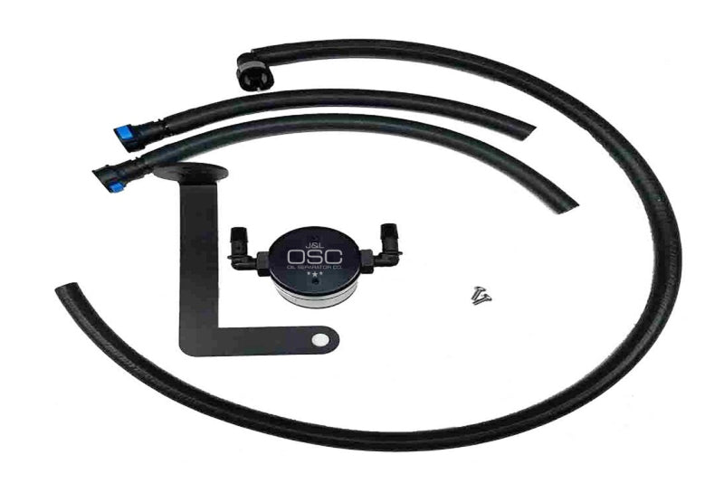 J&L 10-15 Chevrolet Camaro LS3 6,2 l Ölabscheider 3,0 für die Beifahrerseite – schwarz eloxiert