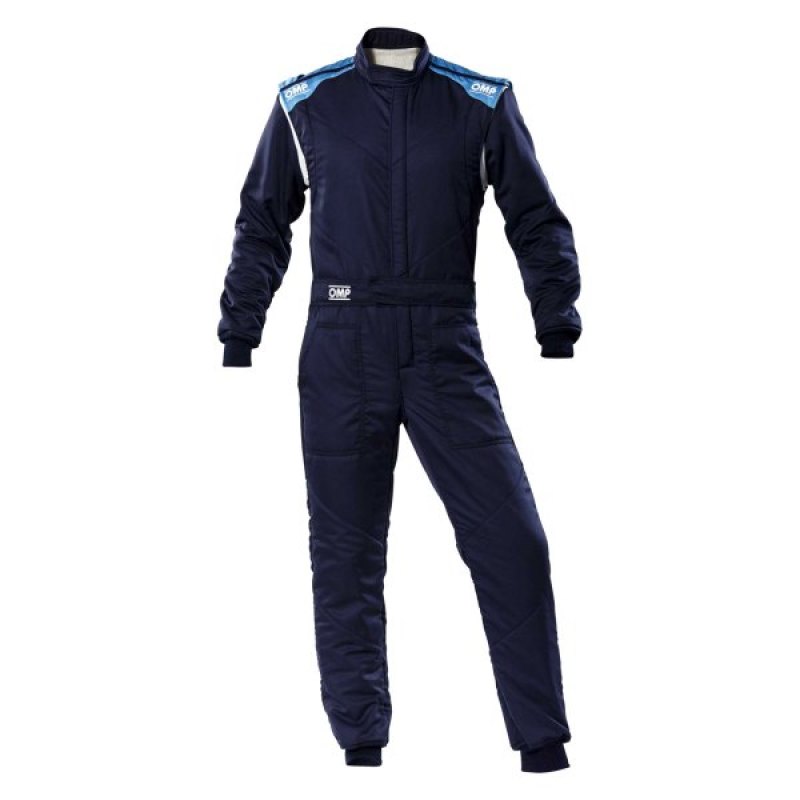 OMP First-S Overall Navy Blue/Cyan - Size 56 (Fia 8856-2018)