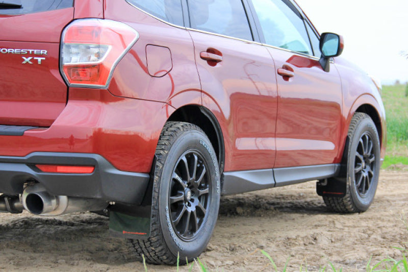 
                      
                        Rally Armor 14-18 Subaru Forester Black Mud Flap w/ Grey Logo
                      
                    