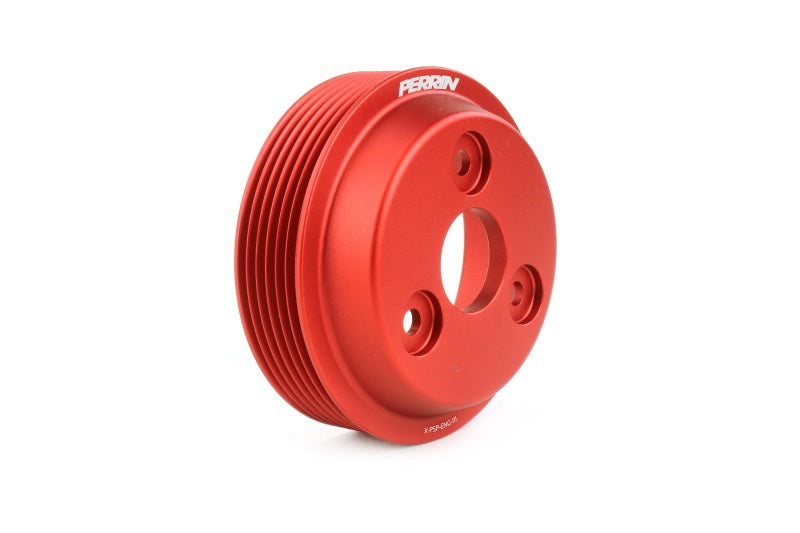 PERRIN 15-22 Subaru WRX / 14-18 FXT / 18-21 Crosstrek Leichte Wasserpumpen-Riemenscheibe – Rot