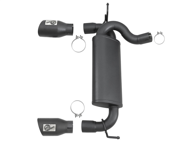 
                      
                        aFe Rebel Series 2.5in 409 SS Axle-Back Exhaust w/ Black Tips 2007+ Jeep Wrangler (JK) V6 3.6L/3.8L
                      
                    