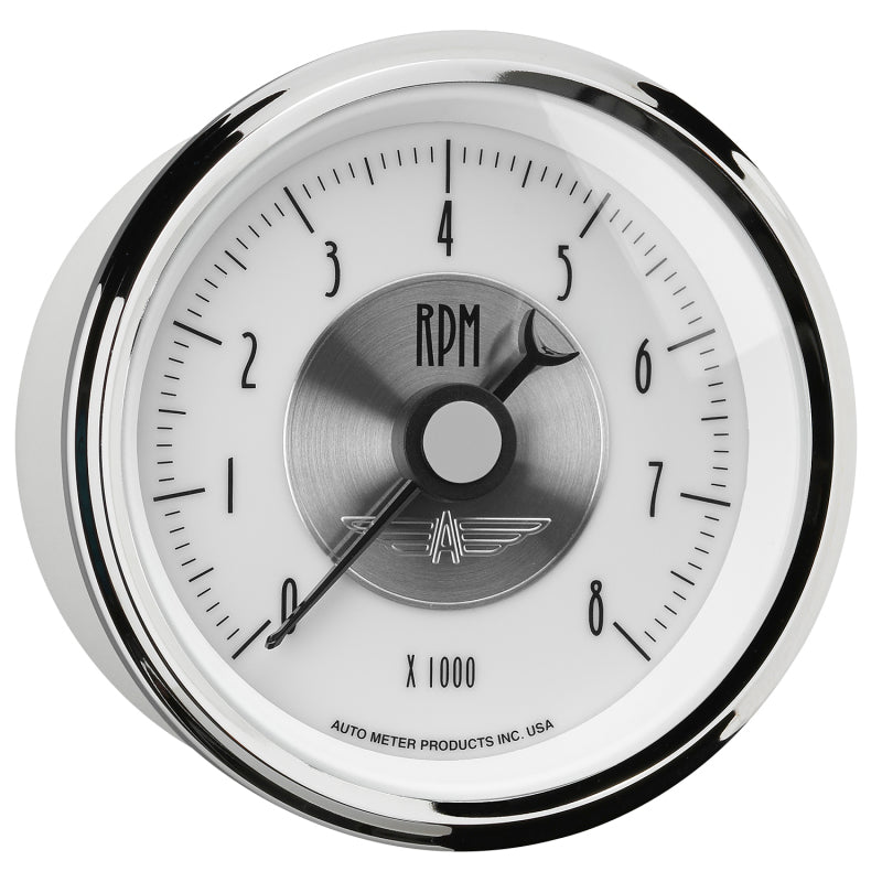 
                      
                        Autometer Prestige Pearl Series - Tachometer 3 3/8in 8K RPM In-Dash
                      
                    