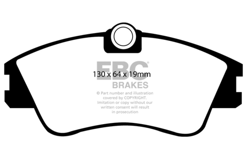 EBC 93-96 Volkswagen Eurovan 2.5 Solid Rotors Greenstuff Front Brake Pads