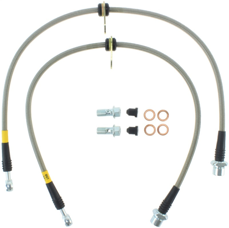 
                      
                        StopTech 02-12 Toyota Camry Coupe/Sedan / 04-08 Solara Rear Stainless Steel Brake Lines
                      
                    