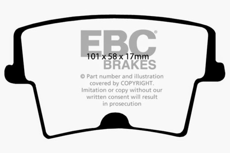 EBC 05-09 Chrysler 300 2.7 Yellowstuff Rear Brake Pads