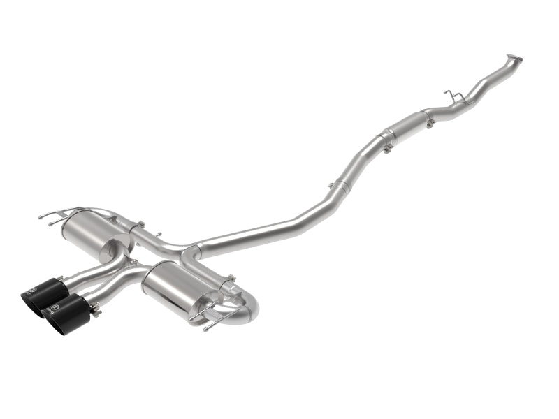 aFe Takeda 3in 304 SS Cat-Back Exhaust System w/Black Tips 17-20 Honda Civic Sport L4-1.5L (t)