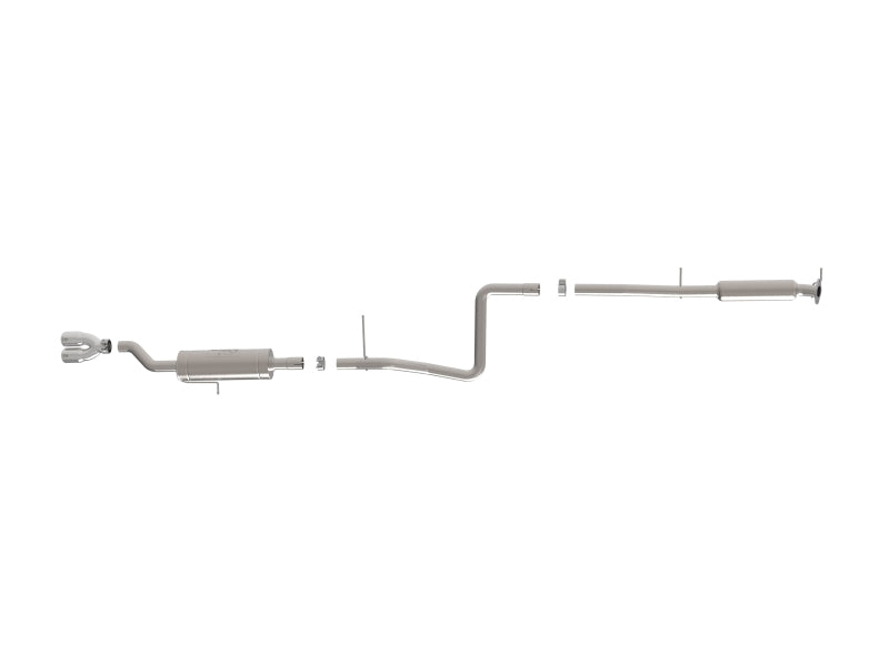 aFe Takeda Series 2 1/2 cala 304 SS Cat-Back 14-19 Ford Fiesta L4-1.6L z polerowaną końcówką