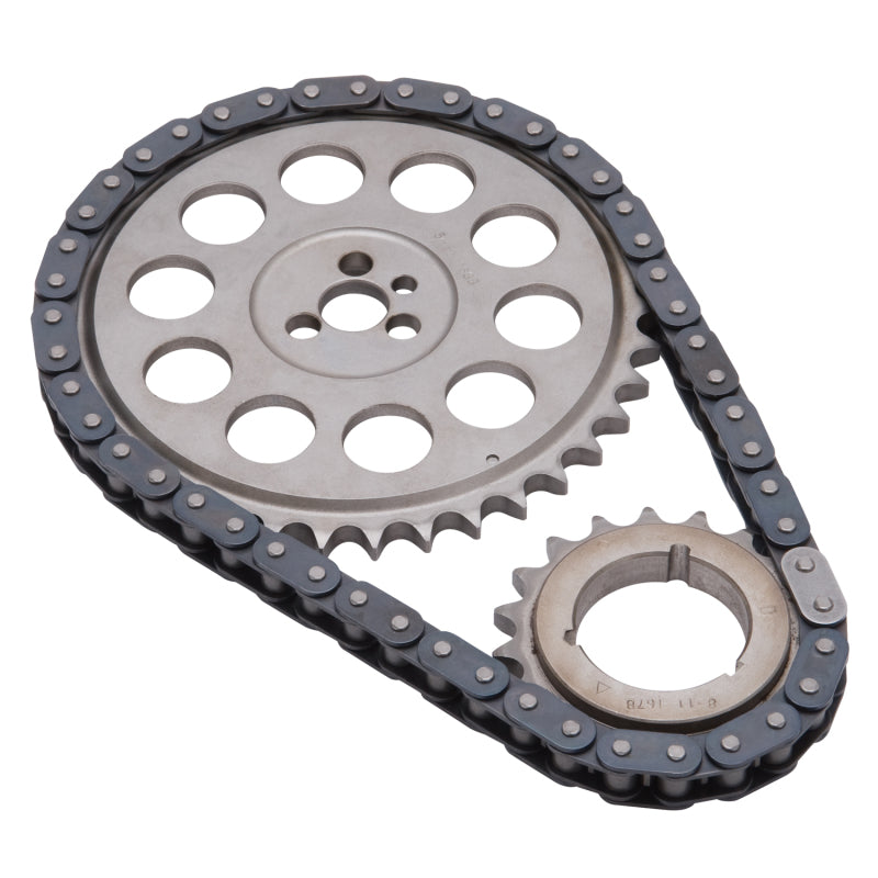 
                      
                        Edelbrock Timing Chain Performer Link 396-502 Chevrolet 96-Later Blocks w/ Cam Thrust Plate
                      
                    