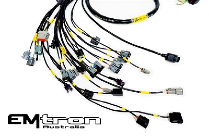 Rywire Honda K-Series (w/Emtron KV8 ECU) Eng Harness w/OBD2 Alt/EV14 Inj/AEM IAT & MAP (Adapter Req)