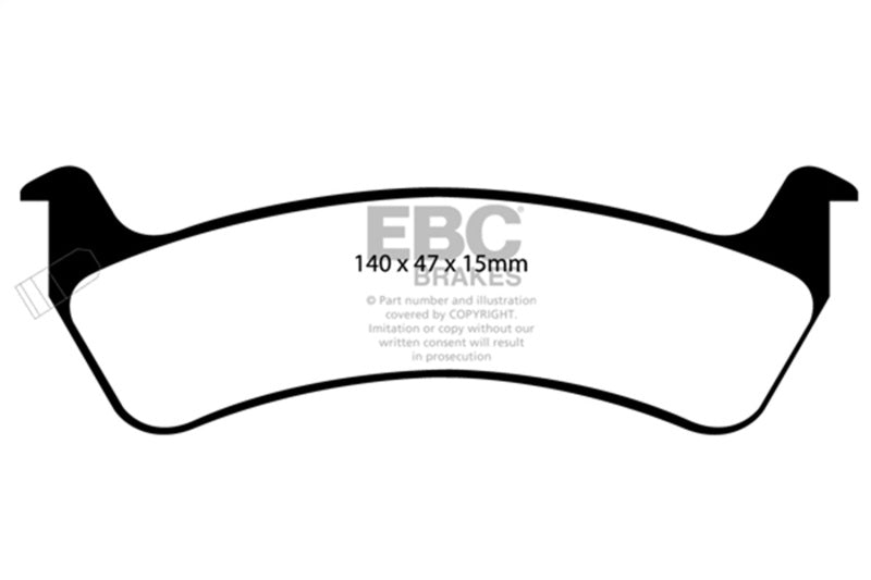 EBC 92-94 Jeep Grand Cherokee 4.0 Yellowstuff Rear Brake Pads