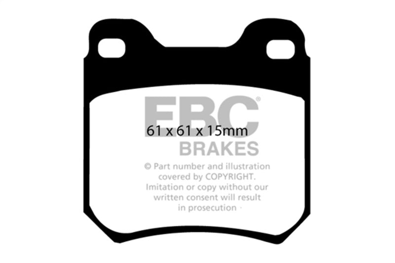 EBC 98 Saab 9-3 2.0 Turbo Yellowstuff Rear Brake Pads