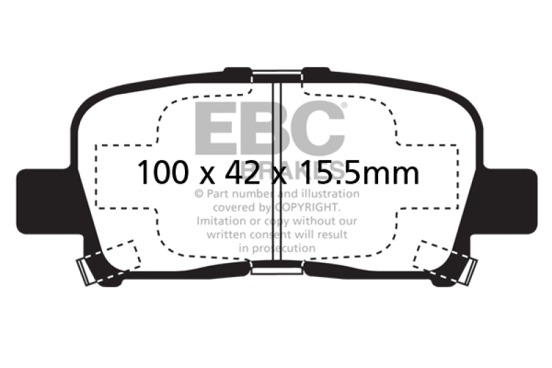 
                      
                        EBC 00-02 Acura MDX 3.5 Yellowstuff Rear Brake Pads
                      
                    