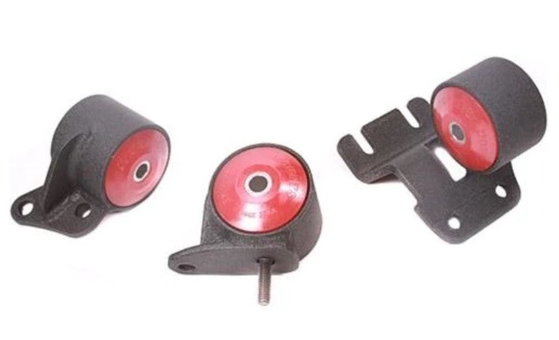 Innovative 90-93 Integra B-Series Black Steel Mounts 95A Bushings (Auto Trans Hydro)