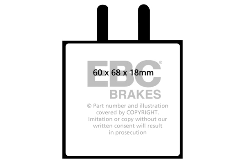 
                      
                        EBC 59-65 Aston Martin DB4 3.7 Convertible Greenstuff Front Brake Pads
                      
                    